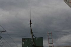Crane Lifting Old HVAC Unit - Bank HVAC Commercial Project