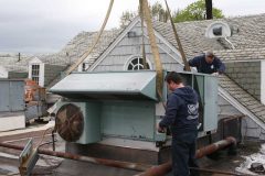 Preparing HVAC Rooftop Unit for Removal - Hotel Commercial HVAC Project