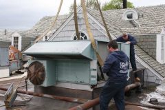 Preparing HVAC Rooftop Unit for Removal - Hotel Commercial HVAC Project