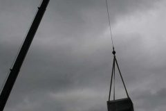 Old HVAC Unit Lifted off roof -  Hotel Commercial HVAC Project