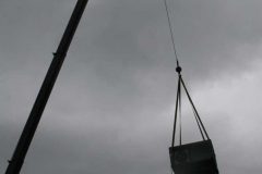 Cranes Lifts Old HVAC Unit -  Hotel Commercial HVAC Project
