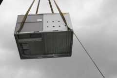 New HVAC Unit on Crane -  Hotel Commercial HVAC Project