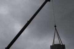 New HVAC Unit Lifted on Crane -  Hotel Commercial HVAC Project