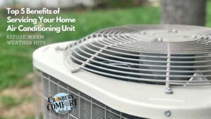 Servicing Home Air Conditioning Unit